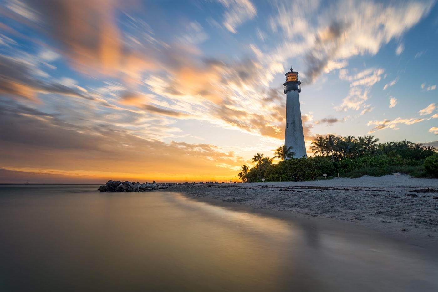Lighthouse on the beach on Florida's Forgotten Coast